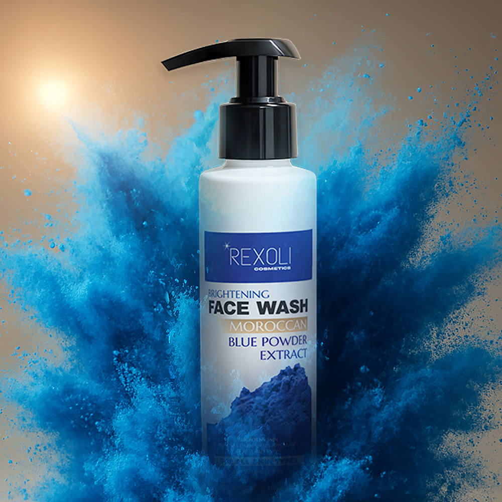 Blue Moroccan Powder Face Wash - Image 6
